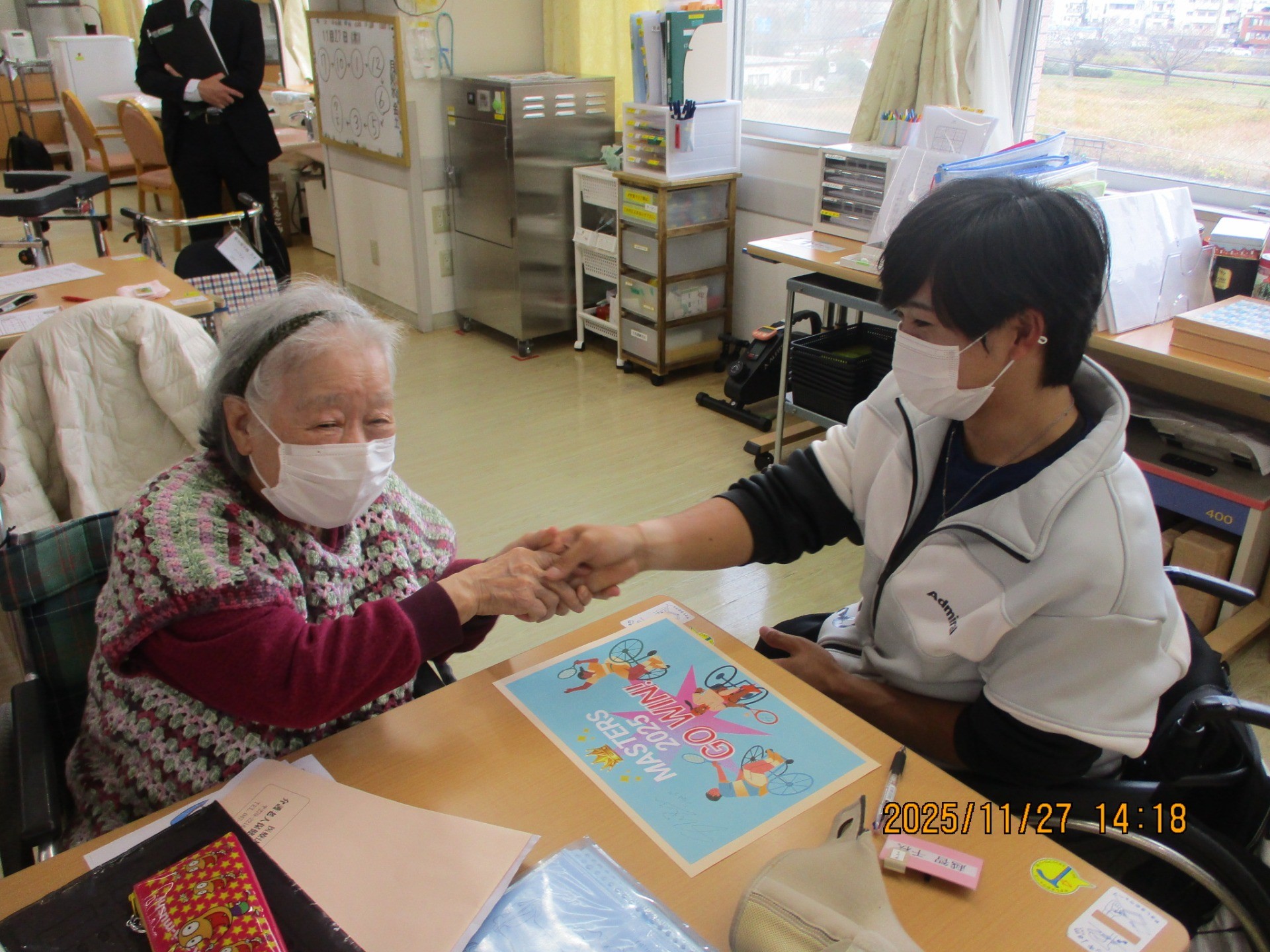 車椅子プレイヤーの訪問