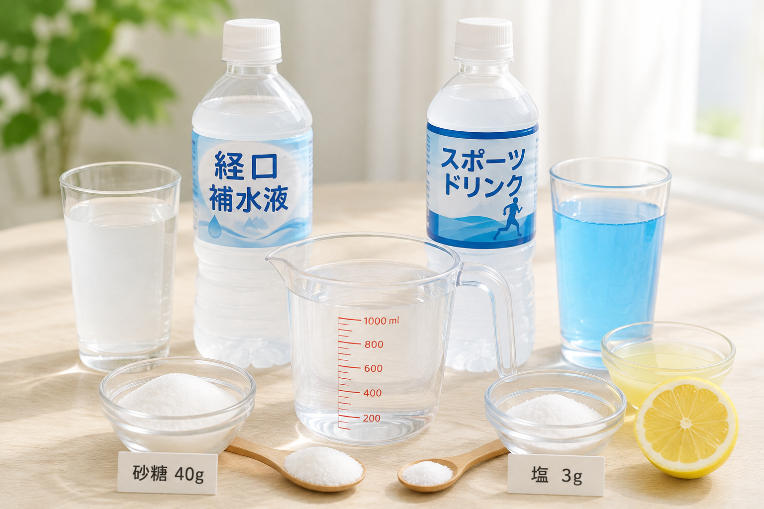 脱水と経口補水液について