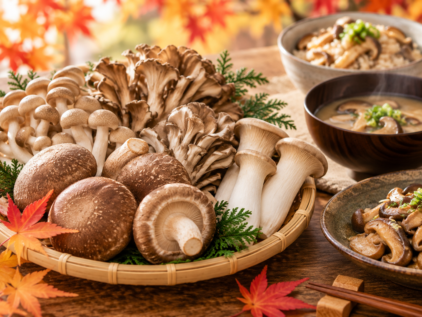 秋の味覚「きのこ」で健康管理